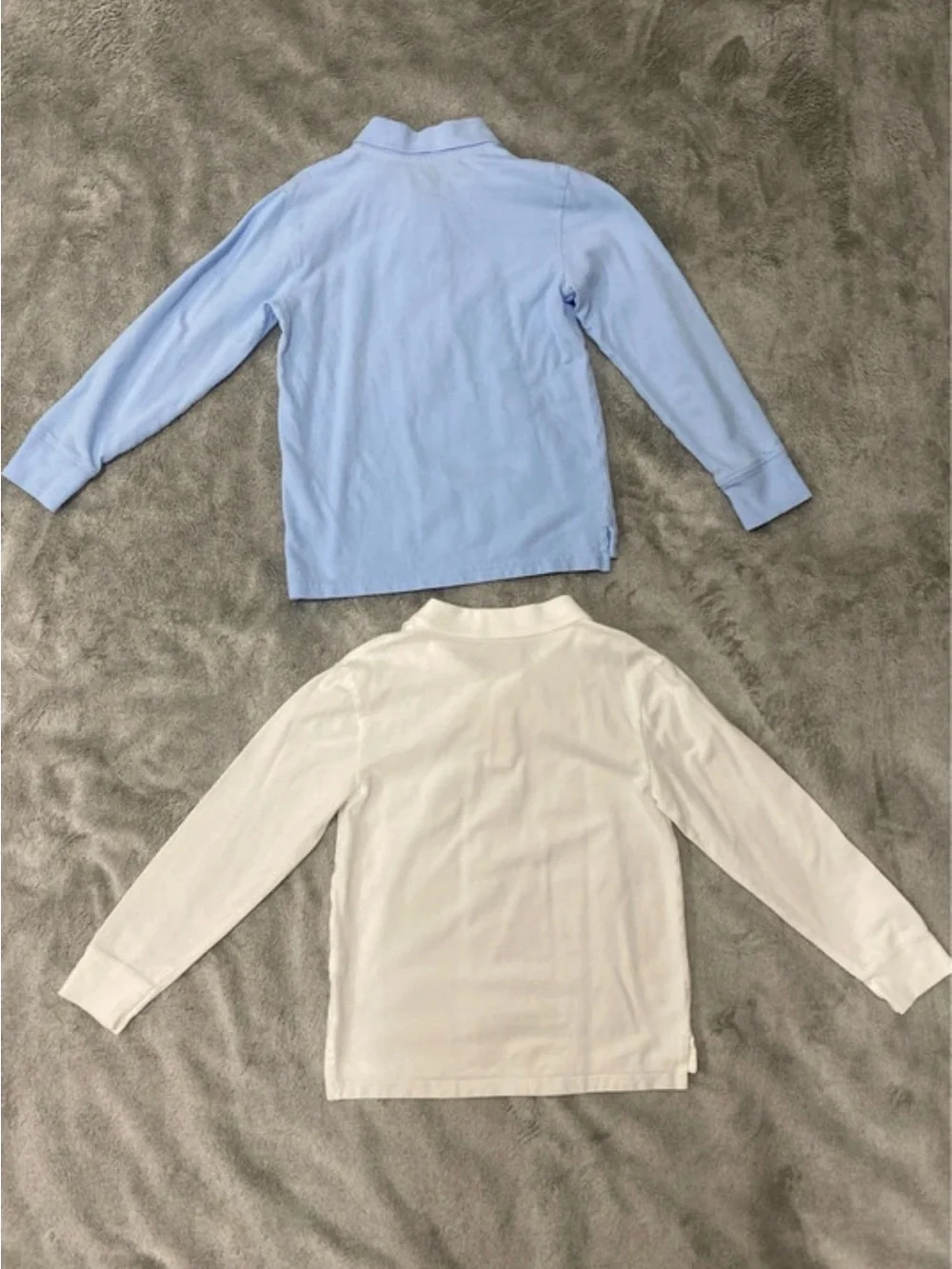 2 long sleeve polos for boys